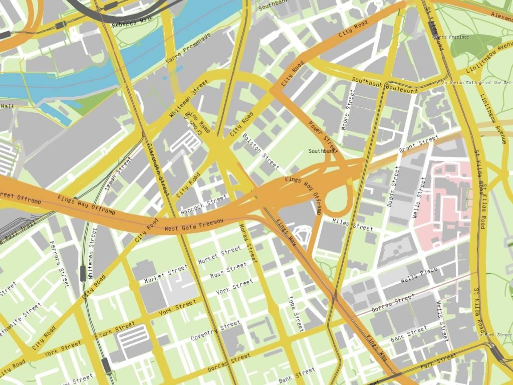 kórónu Melbourne kort