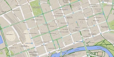 Melbourne kort viðskiptahverfi