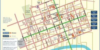 Melbourne vegakort