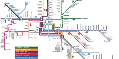 Metro kort Melbourne